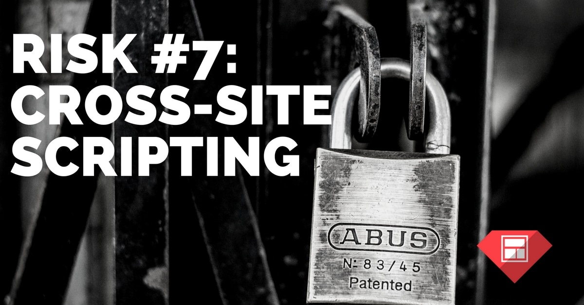 Risk #7: Cross-site scripting