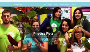 Base Artboard Copy Screenshot of Preuss Pets website developed by SuperWebPros