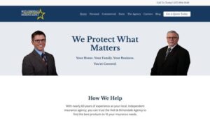 holtdimondaleagency.com Screenshot of the Holt & Dimondale Agency website developed by SuperWebPros