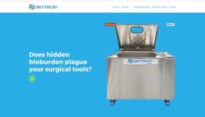 cleanstartsurgical.com Screenshot of the Skytron website developed by SuperWebPros