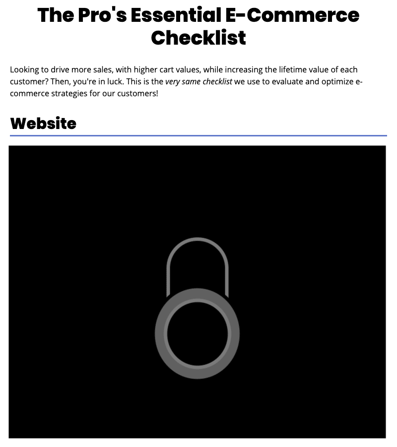 essential-ecommerce-checklist Essential E-Commerce Checklist